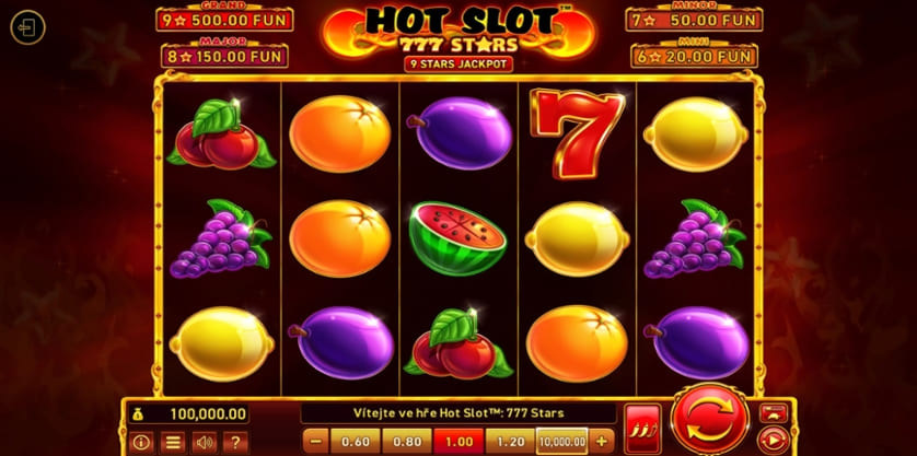 Hot Slot 777 Stars winnings